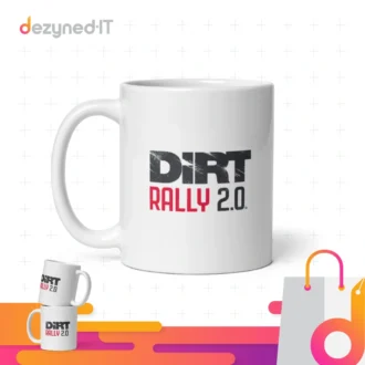 Dirt Rally 2.0 White Glossy Mug